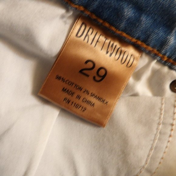 Driftwood Jackie Lace Hem Lighter Wash Jeans Sz 29 - Picture 8 of 8